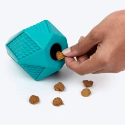 Dash Dog Crystal Treat Chew Toy For Dog - Teal
