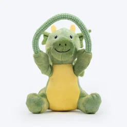 Dash Dog Dino Squeaky-Saurus Plush Toy For Dog - Green