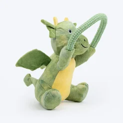 Dash Dog Dino Squeaky-Saurus Plush Toy For Dog - Green