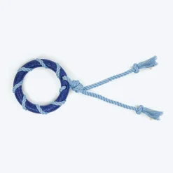 Dash Dog Disc Tugger Rope Toy For Dog - Navy Blue