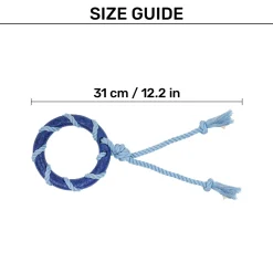 Dash Dog Disc Tugger Rope Toy For Dog - Navy Blue