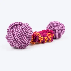Dash Dog Double Trouble Bungee Rope Toy For Dog - Pink
