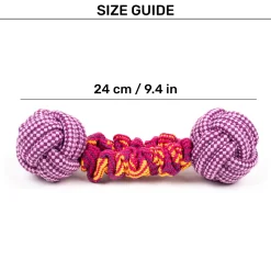 Dash Dog Double Trouble Bungee Rope Toy For Dog - Pink