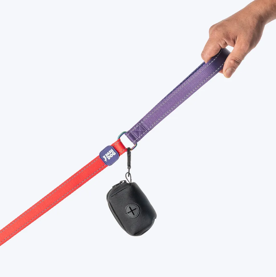 Dash Dog Dual Handle Leash For Dog - Red & Purple