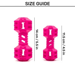 Dash Dog Dumbbell Dynamo Chew Toy For Dog - Pink