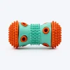 Dash Dog Dumbbell Treat Chew Toy For Dog - Blue & Orange