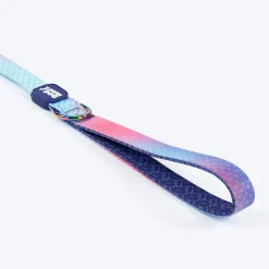 Dash Dog Flow Print Leash - Pink & Aqua Blue