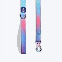 Dash Dog Flow Print Leash - Pink & Aqua Blue