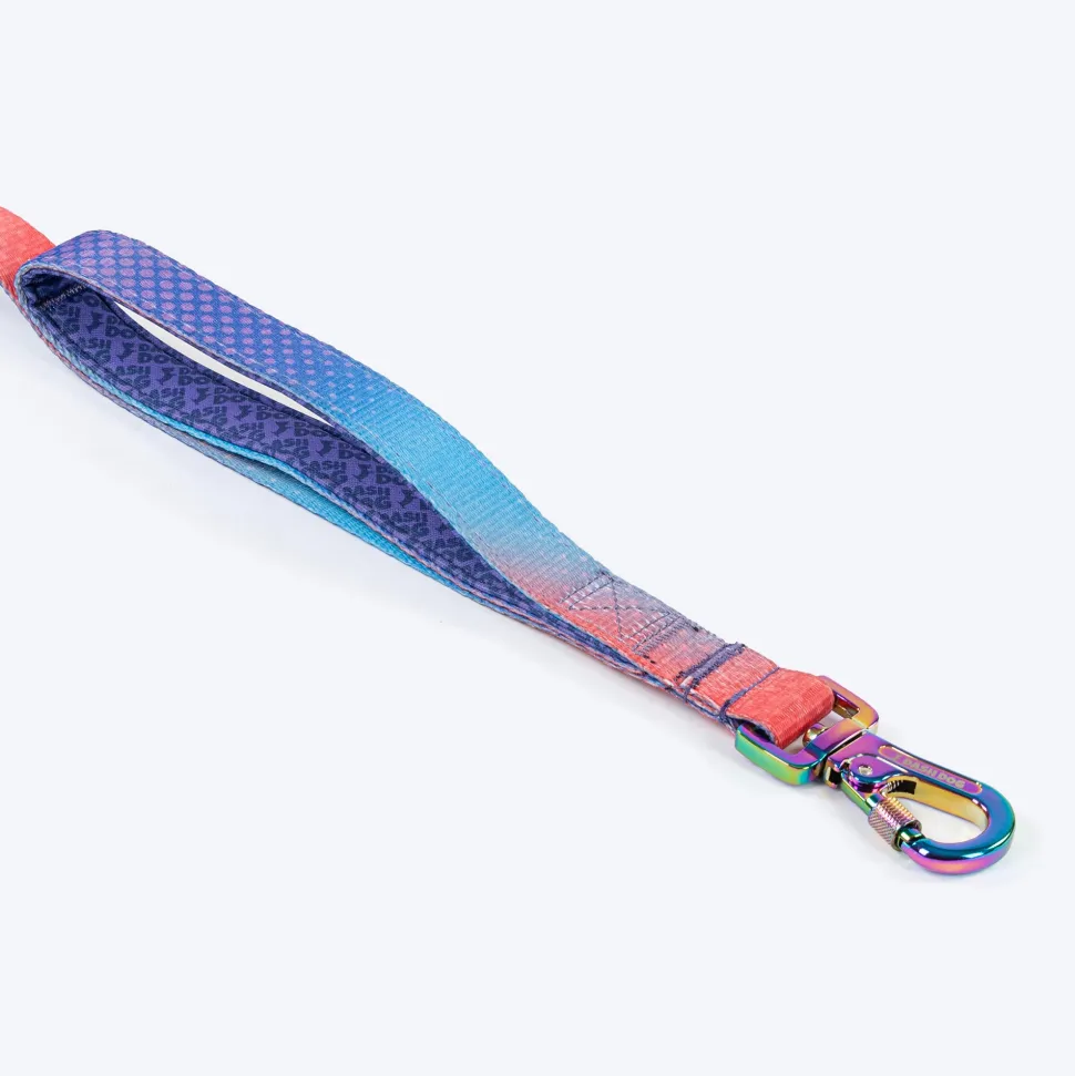 Dash Dog Flow Print Leash - Violet & Red