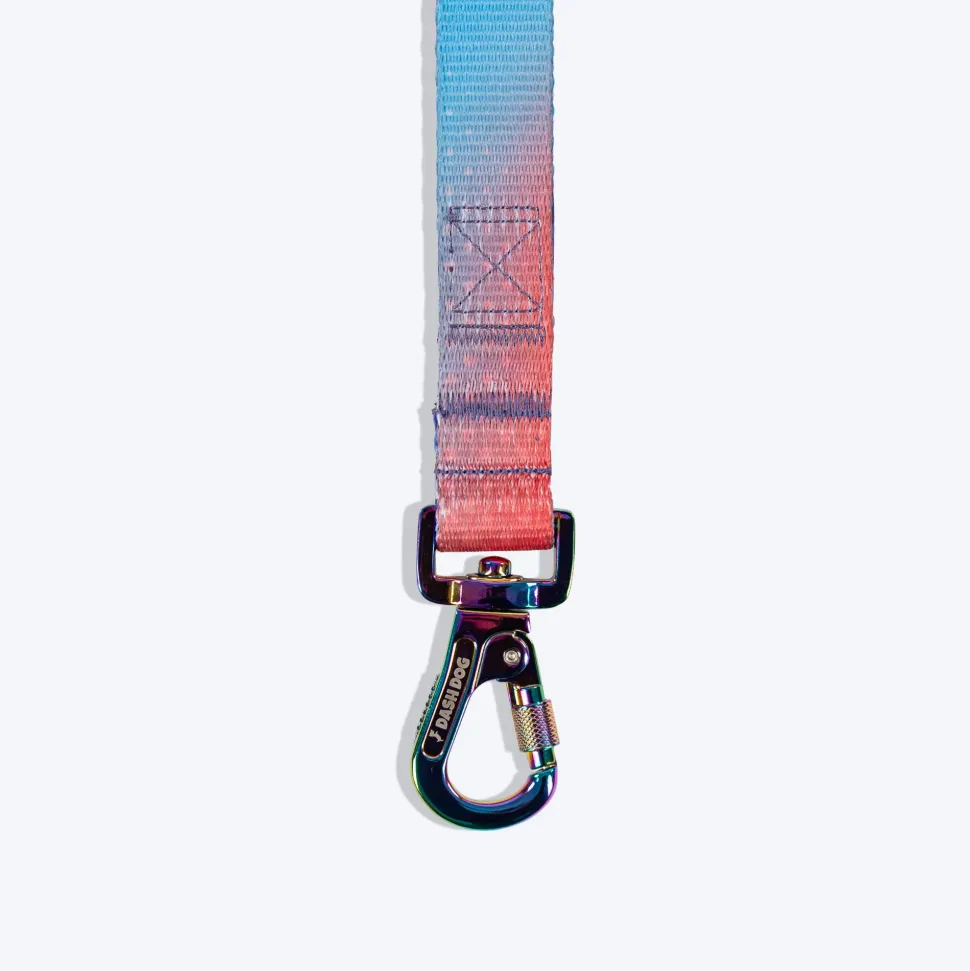 Dash Dog Flow Print Leash - Violet & Red