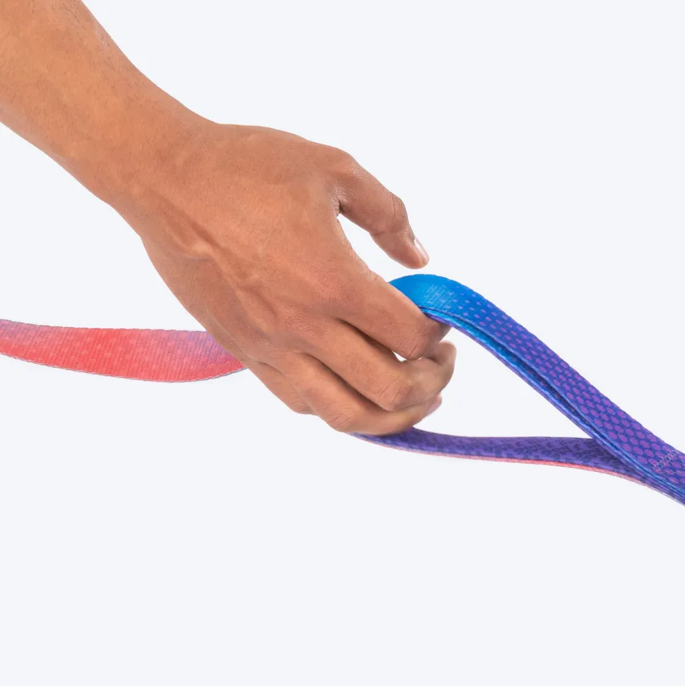 Dash Dog Flow Print Leash - Violet & Red