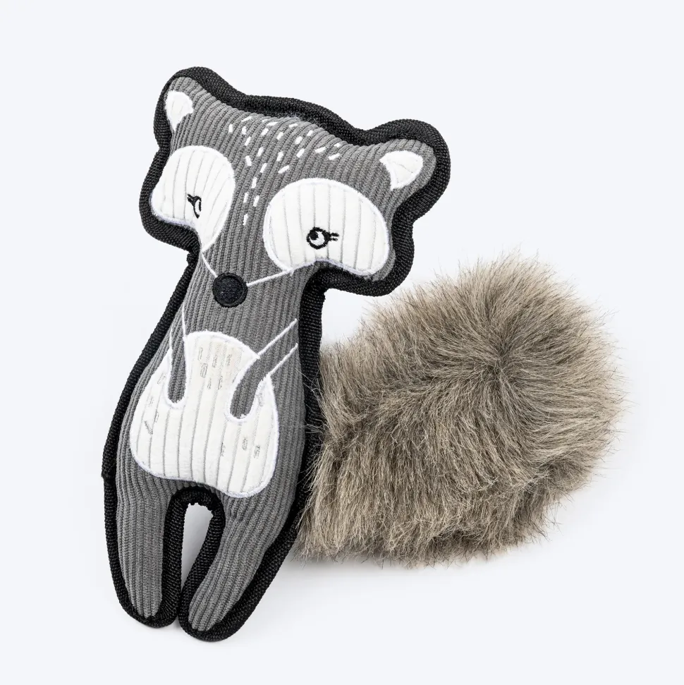 Dash Dog Forest Fox Plush Toy For Dog - Grey