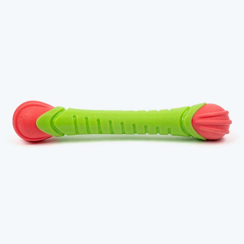 Dash Dog Groovy Grip Chew Toy For Dog - Green & Red