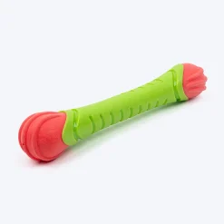 Dash Dog Groovy Grip Chew Toy For Dog - Green & Red