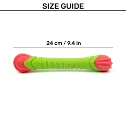Dash Dog Groovy Grip Chew Toy For Dog - Green & Red