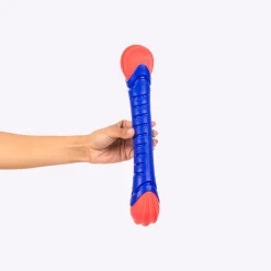 Dash Dog Groovy Grip Chew Toy For Dog - Blue & Red