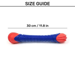 Dash Dog Groovy Grip Chew Toy For Dog - Blue & Red