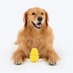Dash Dog Mello-Yello Peanut Toy For Dog - Yellow