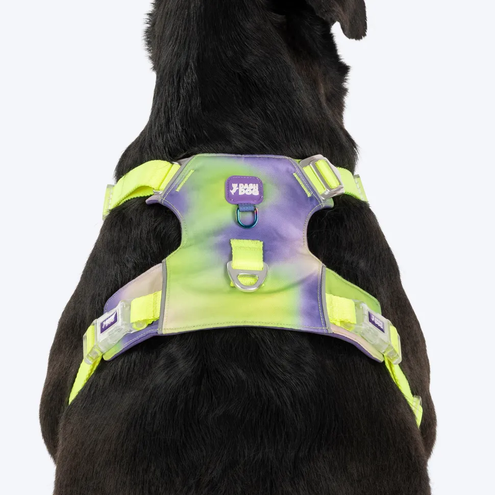 Dash Dog Neon Fusion Outdoor Ease Harness For Dog - Neon Green