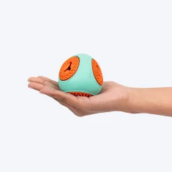 Dash Dog Quadrafun Chew Toy For Dog - Blue & Orange