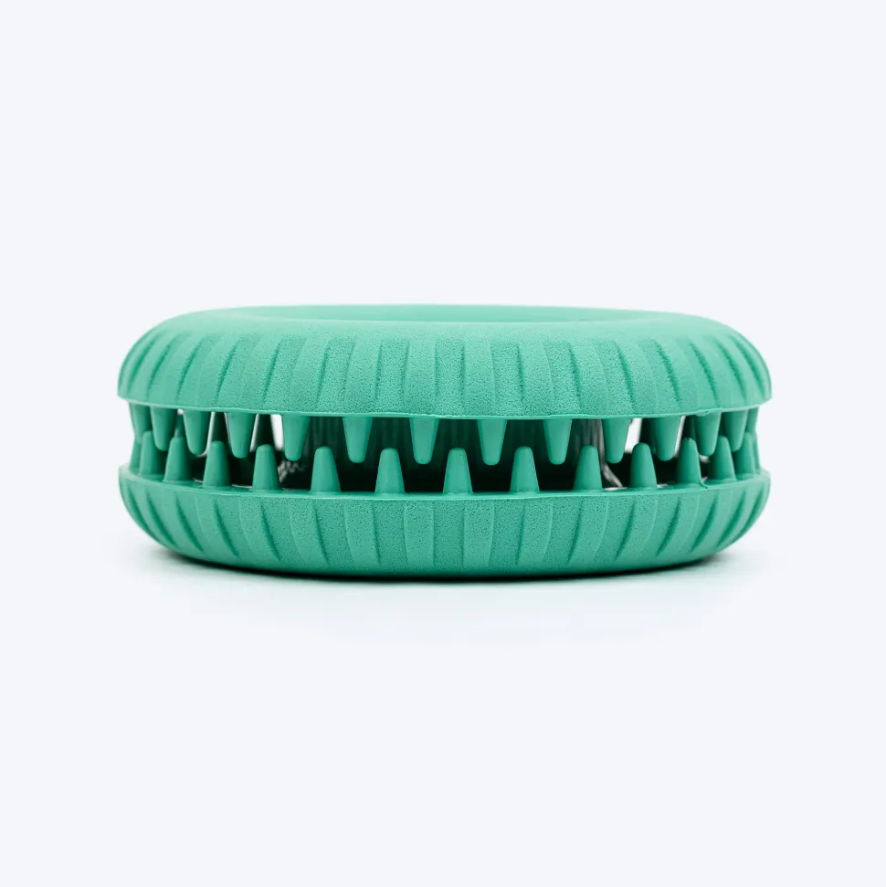 Dash Dog Roll & Chew Tyre Toy For Dog - Teal
