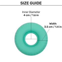 Dash Dog Roll & Chew Tyre Toy For Dog - Teal