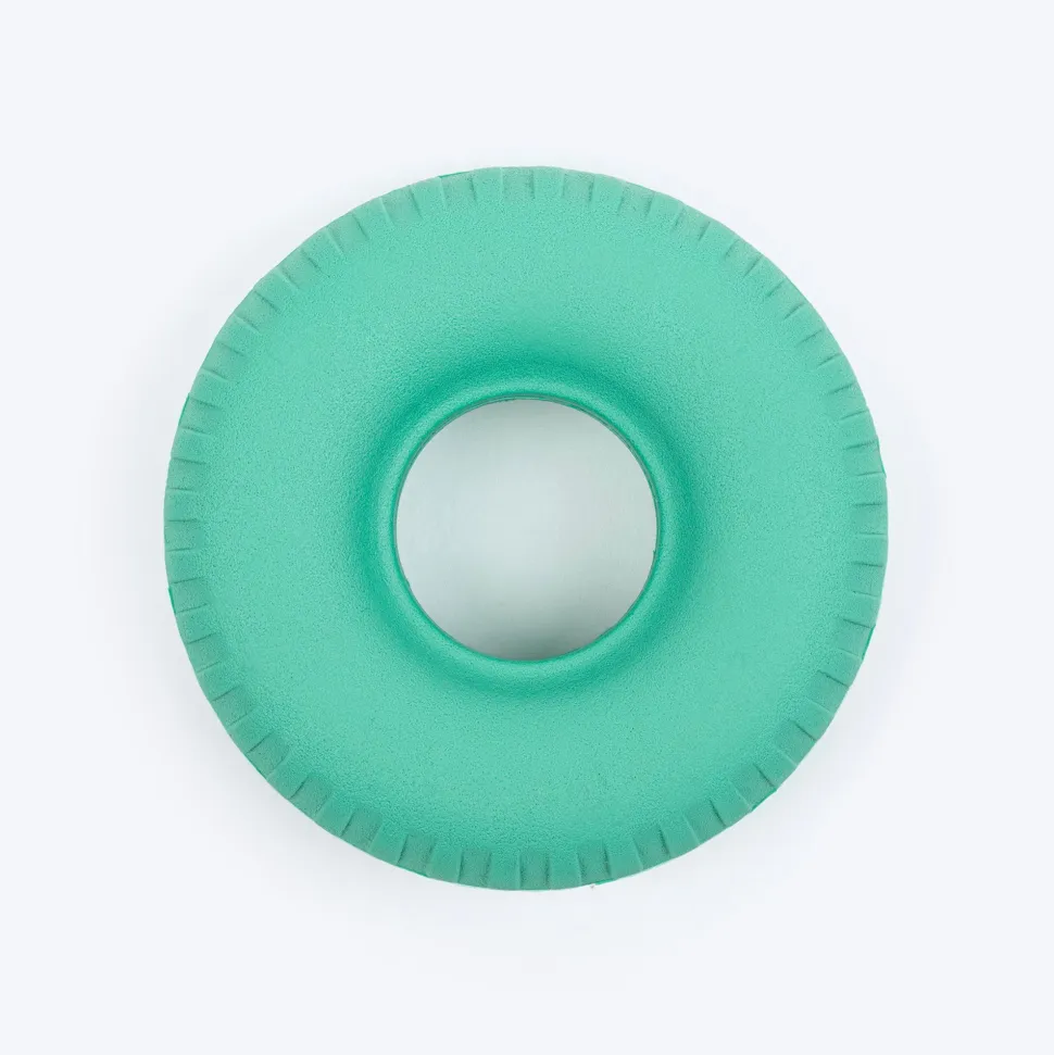 Dash Dog Roll & Chew Tyre Toy For Dog - Teal