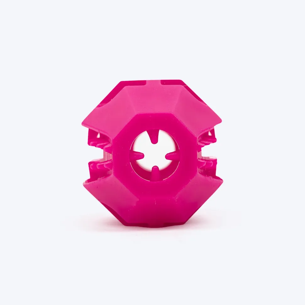 Dash Dog Rugby Roller Chew Toy For Dog - Pink