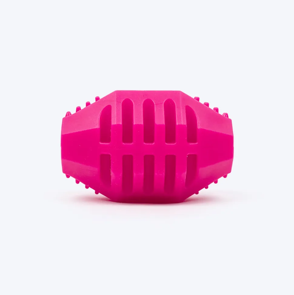 Dash Dog Rugby Roller Chew Toy For Dog - Pink