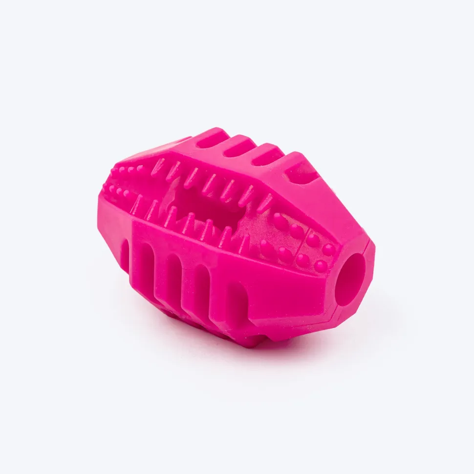 Dash Dog Rugby Roller Chew Toy For Dog - Pink