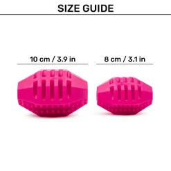 Dash Dog Rugby Roller Chew Toy For Dog - Pink