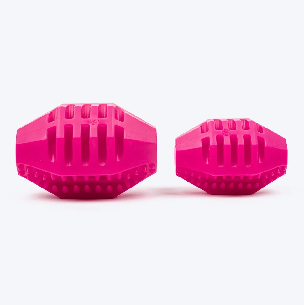 Dash Dog Rugby Roller Chew Toy For Dog - Pink