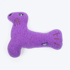 Dash Dog Silly Sea Lion Squeaky Plush Toy For Dog - Purple