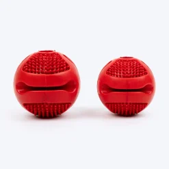 Dash Dog Spikey Snacker Chew Ball Dog Toy - Red