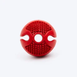 Dash Dog Spikey Snacker Chew Ball Dog Toy - Red
