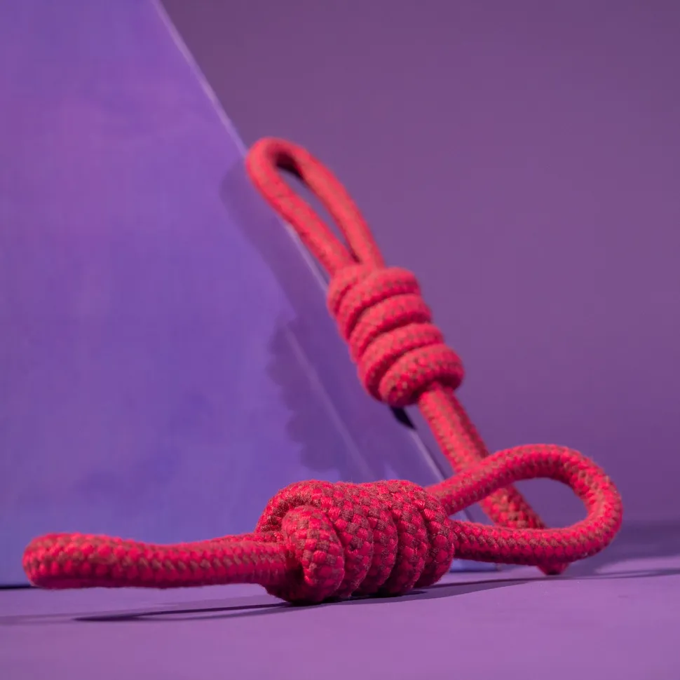 Dash Dog Spin Around Rope Dog Toy - Purple