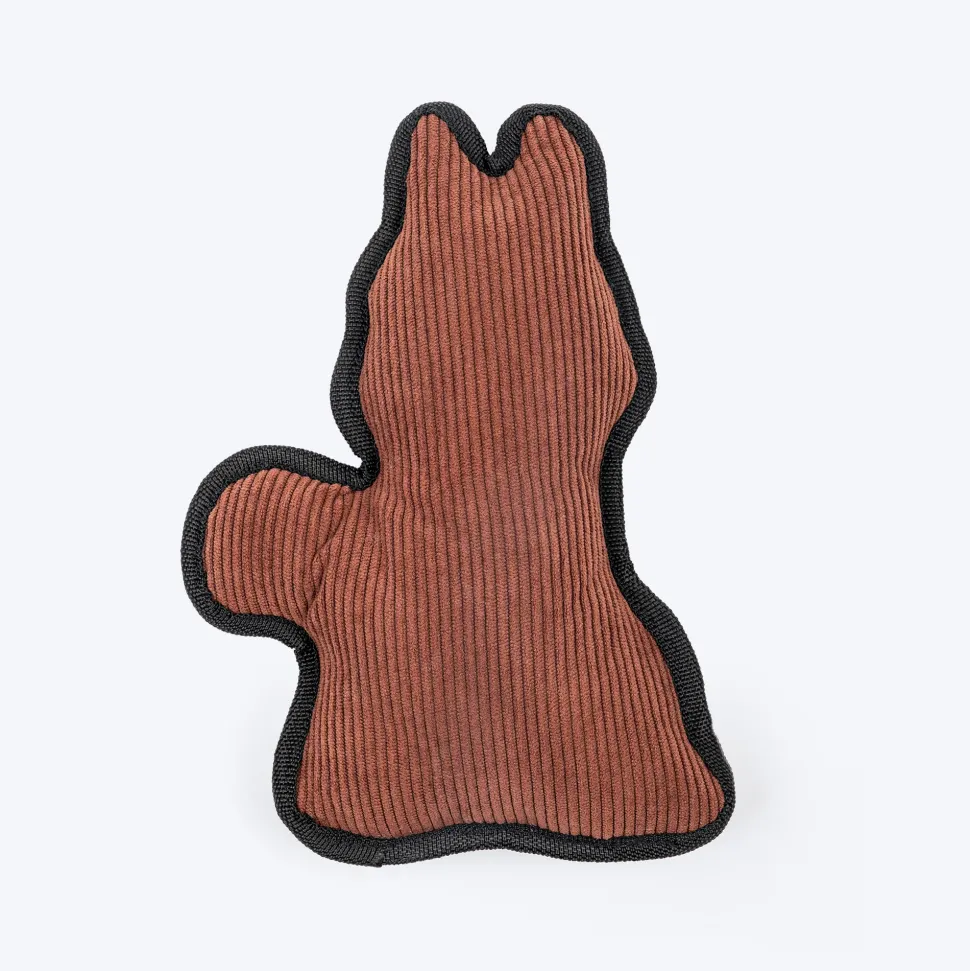 Dash Dog Squeaky Squirrel Plush Toy for Dog - Brown