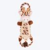 Dash Dog Stripy Giraffe Squeaky Plush Toy For Dog - Brown & Beige