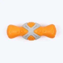 Dash Dog Super Chompster Chew Toy For Dog - Orange & Grey