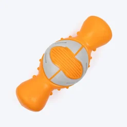 Dash Dog Super Chompster Chew Toy For Dog - Orange & Grey