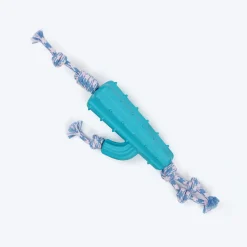 Dash Dog Texas Twist Rope Toy For Dog - White & Turquoise