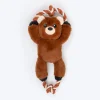Dash Dog Tug-a-Bear Squeaky Plush Toy For Dog - Brown