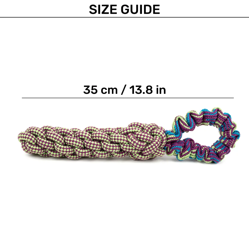 Dash Dog Tug-It-Out Bungee Rope Toy For Dog - Green