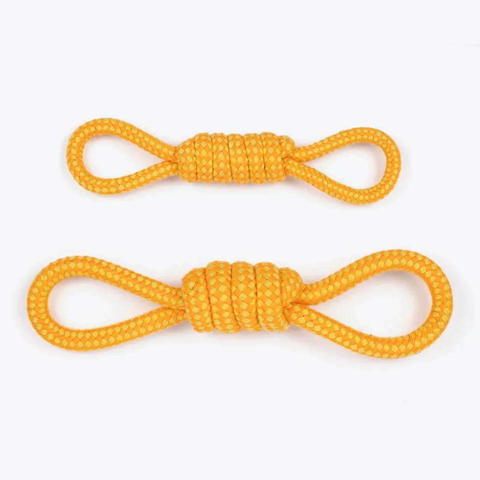 Dash Dog Tugster Rope Toy For Dog - Yellow & Orange