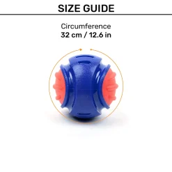 Dash Dog Tumble-Rumble Chew Ball For Dog - Dark Blue