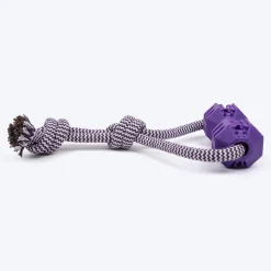 Dash Dog Twirly Whirly Rope Toy For Dog - Purple