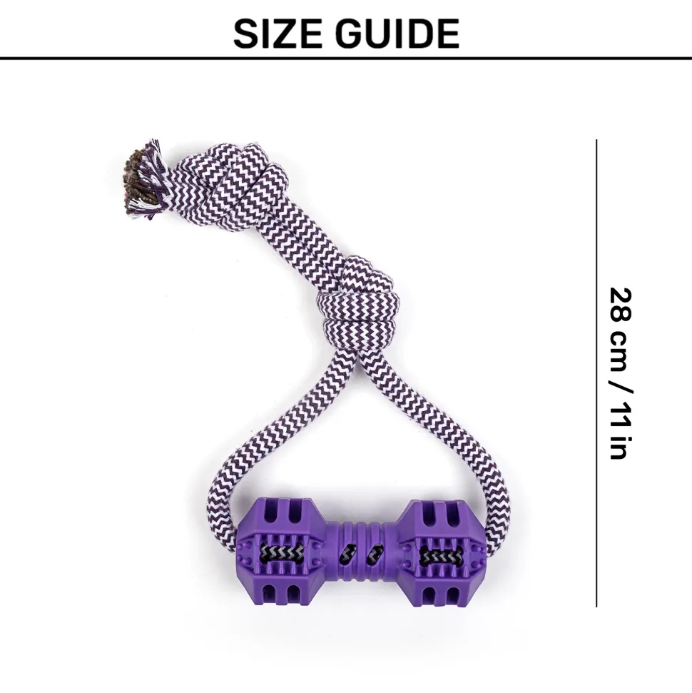 Dash Dog Twirly Whirly Rope Toy For Dog - Purple