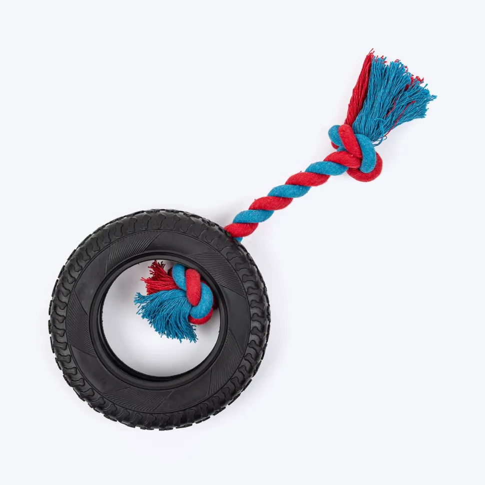 Dash Dog Tyre Ring Chew Toy For Dog - Multicolor