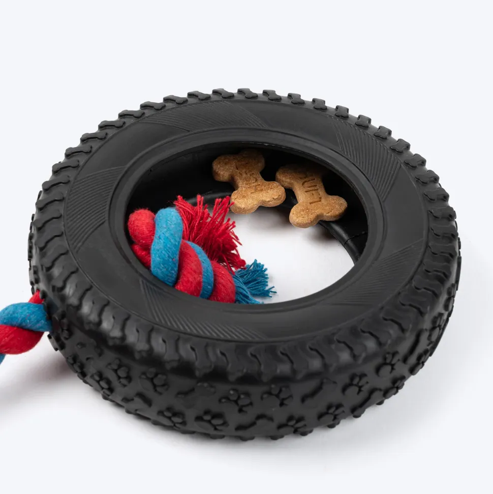 Dash Dog Tyre Ring Chew Toy For Dog - Multicolor