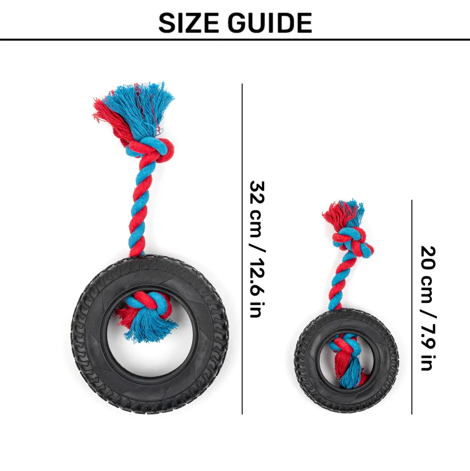Dash Dog Tyre Ring Chew Toy For Dog - Multicolor